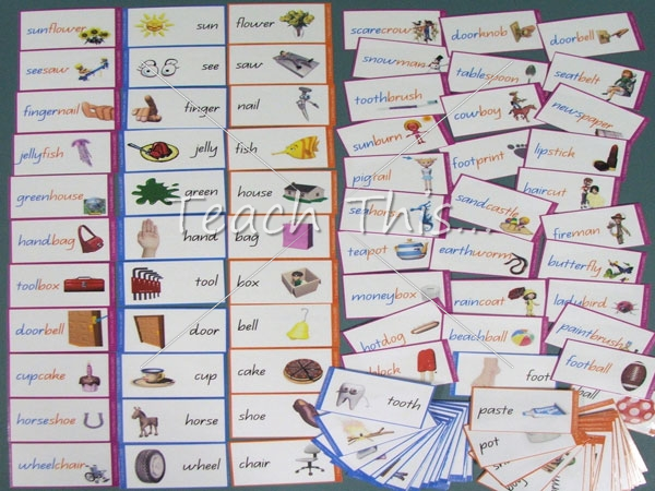Printable Compound Word Games | compound words matching game fun printable classroom Printable Compound Word Games | compound words matching game fun printable classroom