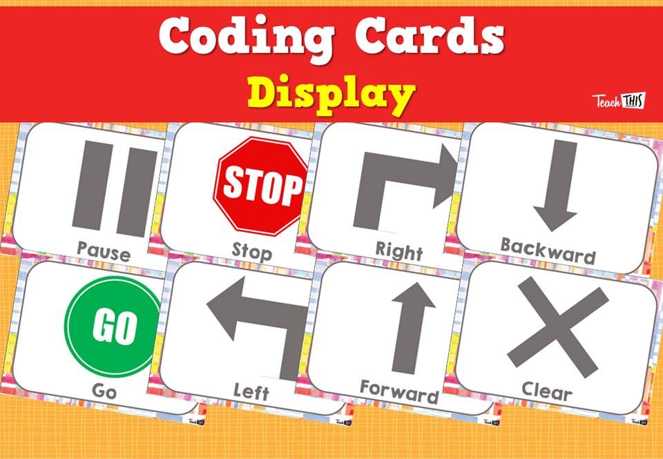 Coding Cards Display :: Teacher Resources and Classroom Games :: Teach This