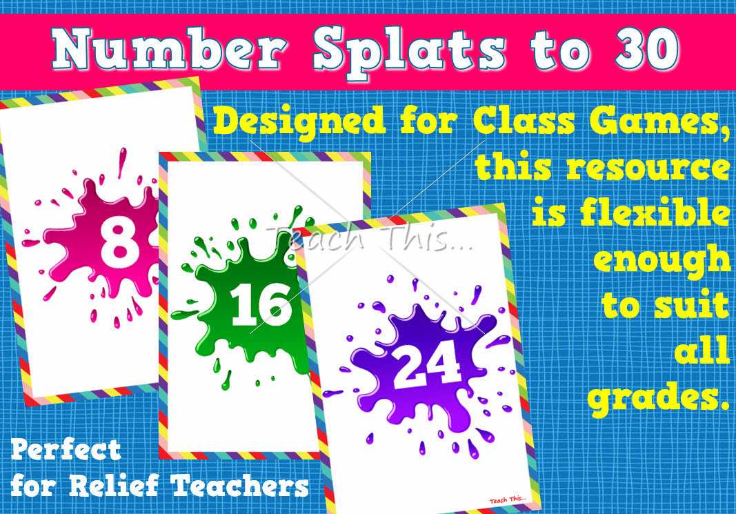 Number splats to 30 teacher resources and classroom games teach this