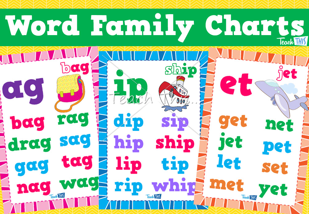 Word Family Charts :: Teacher Resources and Classroom 