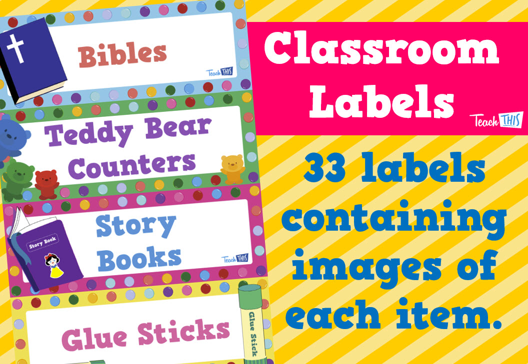Classroom Labels Teacher Resources and Classroom Games Teach This