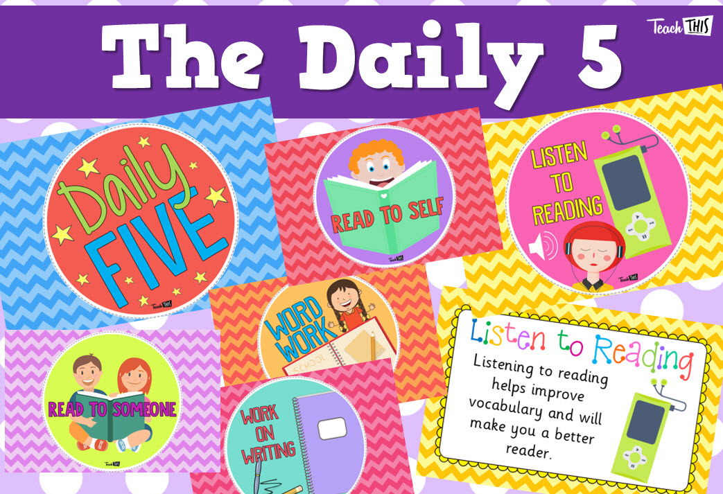 The Daily Five Posters :: Teacher Resources and Classroom Games :: Teach This