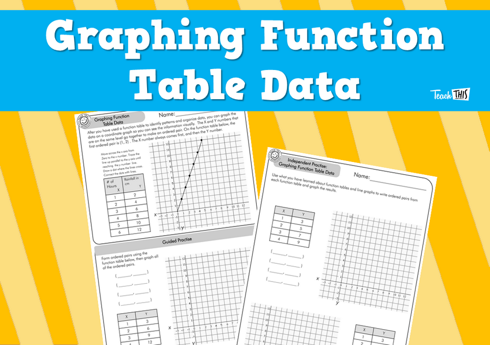 Graphing Function Table Data :: Teacher Resources and Classroom Games ...