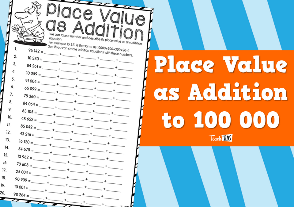 Place Value as Addition to 100 000 Teacher Resources and Classroom