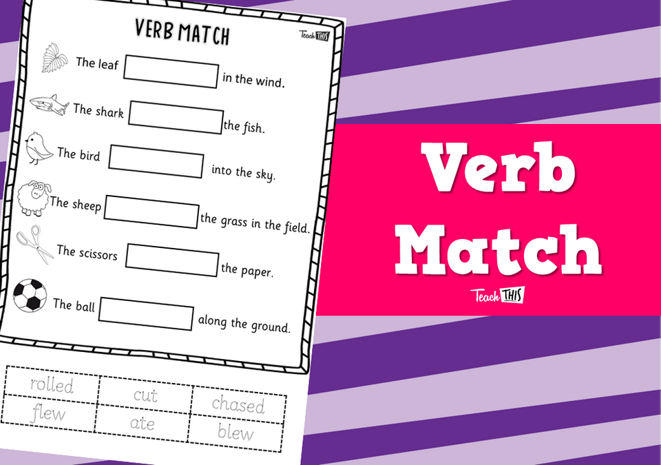 Verb Match Teacher Resources and Classroom Games Teach This