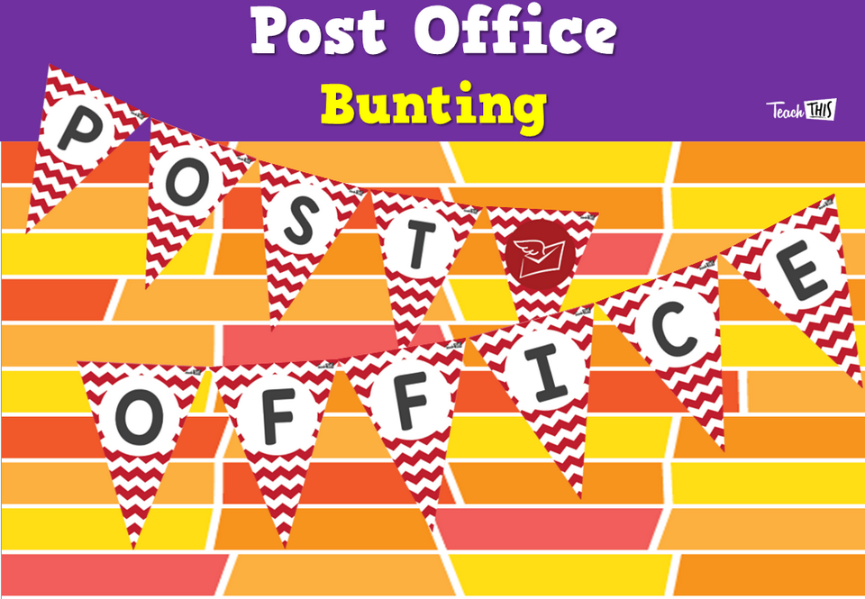 Bunting Post Office 1 Teacher Resources and Classroom Games
