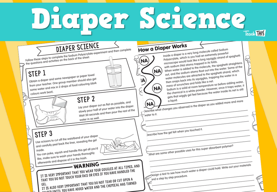 Diaper Science Teacher Resources and Classroom Games Teach This