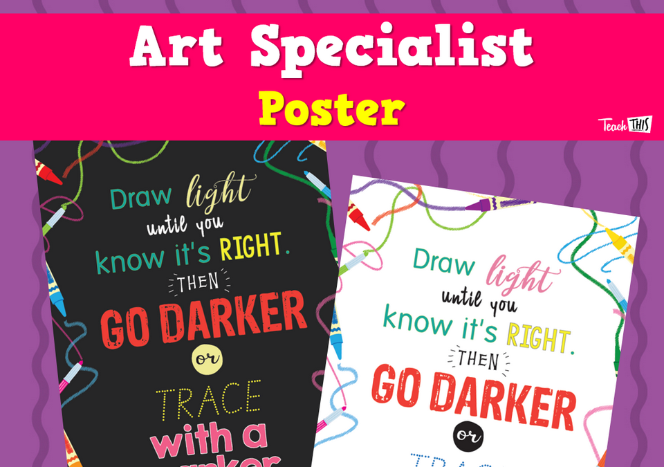 Art Specialist Poster Teacher Resources and Classroom Games Teach This
