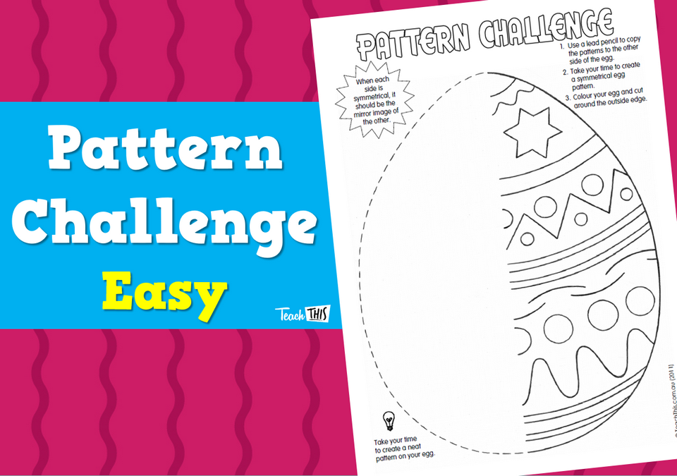 Pattern Challenge - Easy :: Teacher Resources and Classroom Games ...
