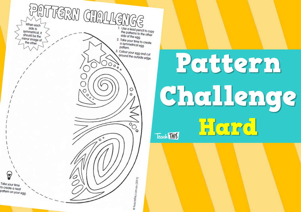 Pattern Challenge - Hard :: Teacher Resources and Classroom Games ...