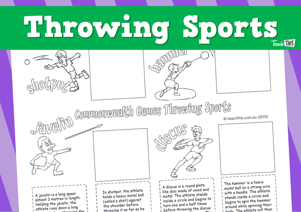 Throwing Sports Teacher Resources and Classroom Games Teach This