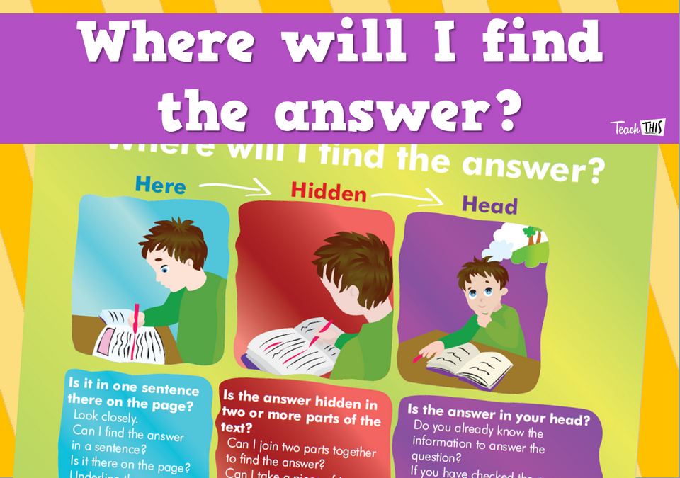 Where will I find the answer :: Teacher Resources and Classroom Games ...