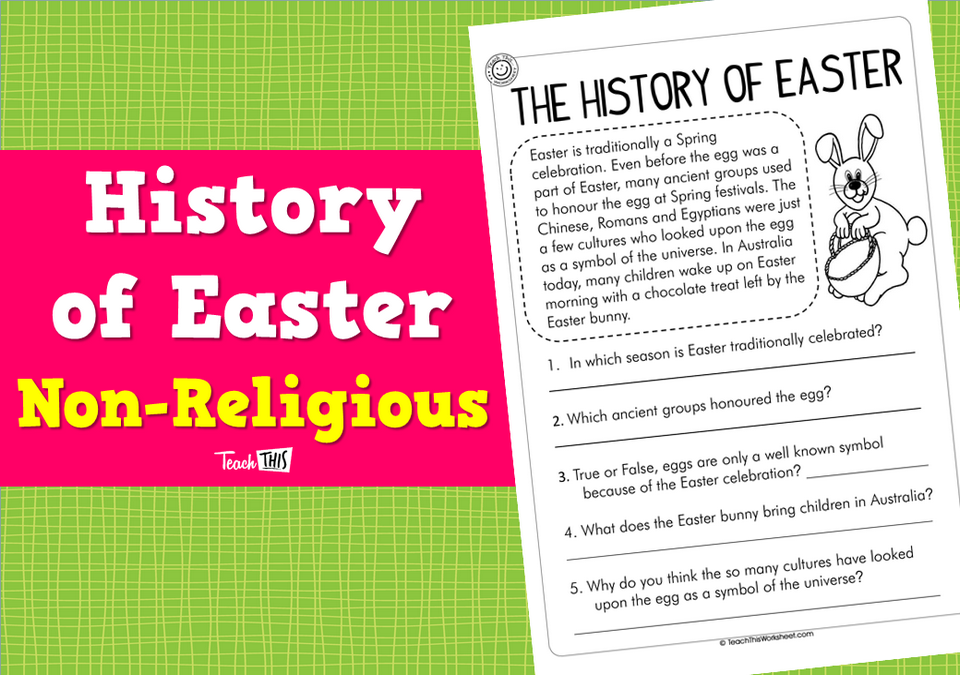 History of Easter (NonReligious) Teacher Resources and Classroom