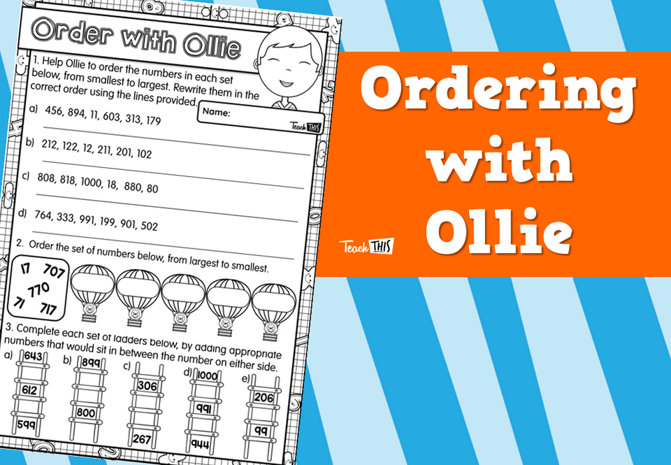 Ordering with Ollie Teacher Resources and Classroom Games Teach This