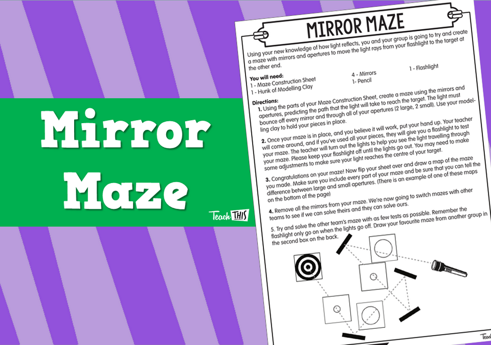 Mirror Maze Teacher Resources and Classroom Games Teach This