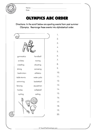 olympic alphabetical order teacher resources and classroom games teach this