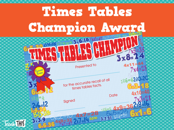 student award printable
