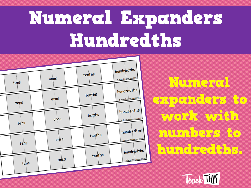 expander number games Resources Printable Expanders Teacher   Numeral Hundredths expander number games Resources Printable Expanders Teacher   Numeral Hundredths