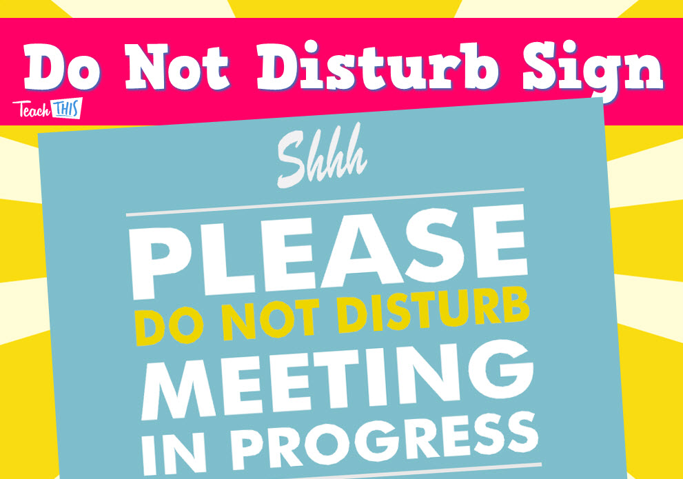 printable do not disturb sign