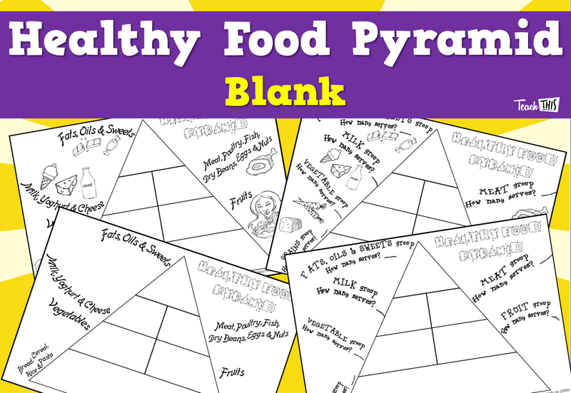 blank food pyramid